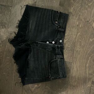 Black Levi Jean shorts